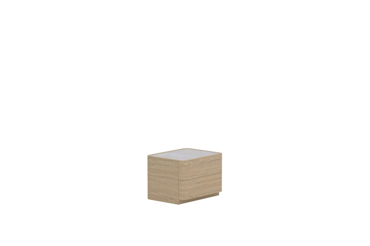VENTURE HOME Noble-låda 40x50x36 cm - Naturlig MDF / 3D-pappersglas