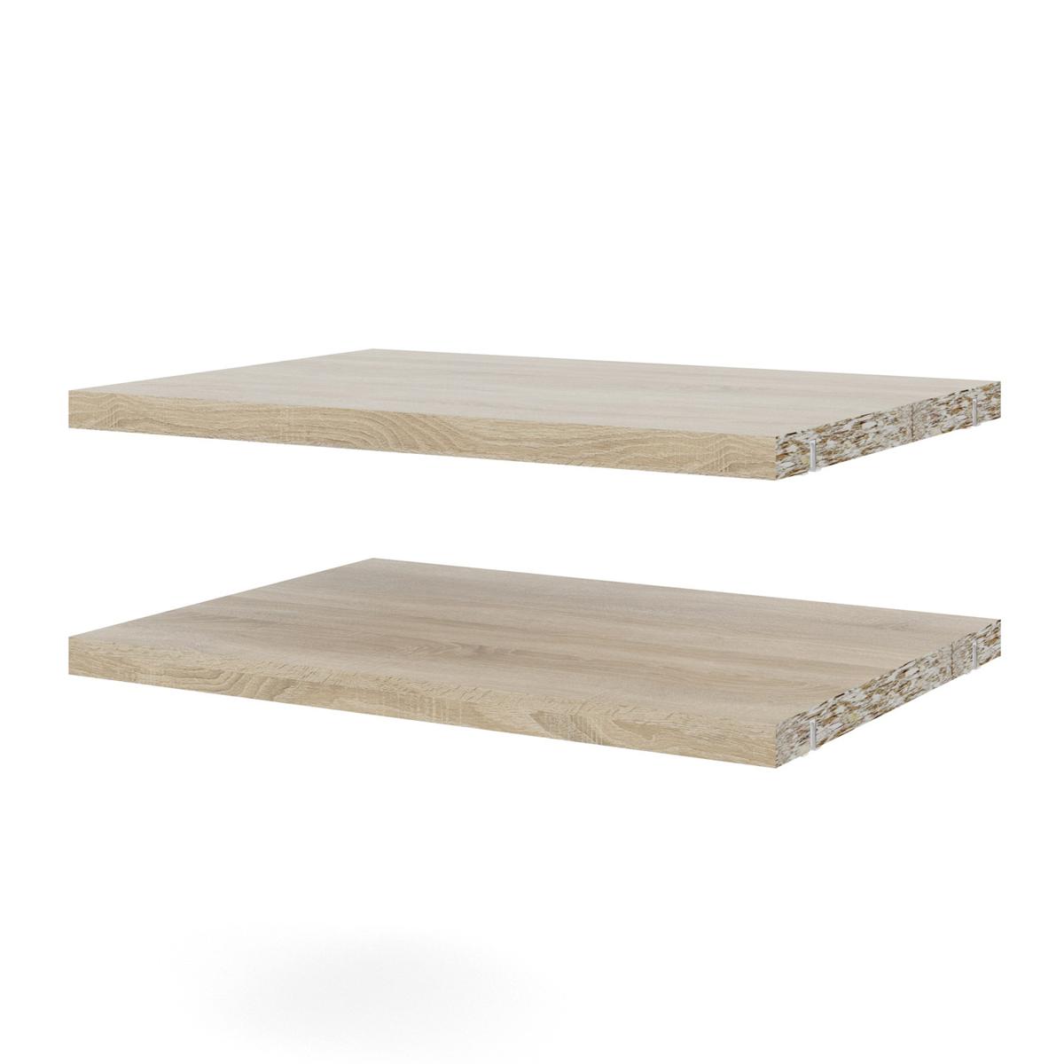 TVILUM Basic hyllor - naturliga, smala (set med 2)