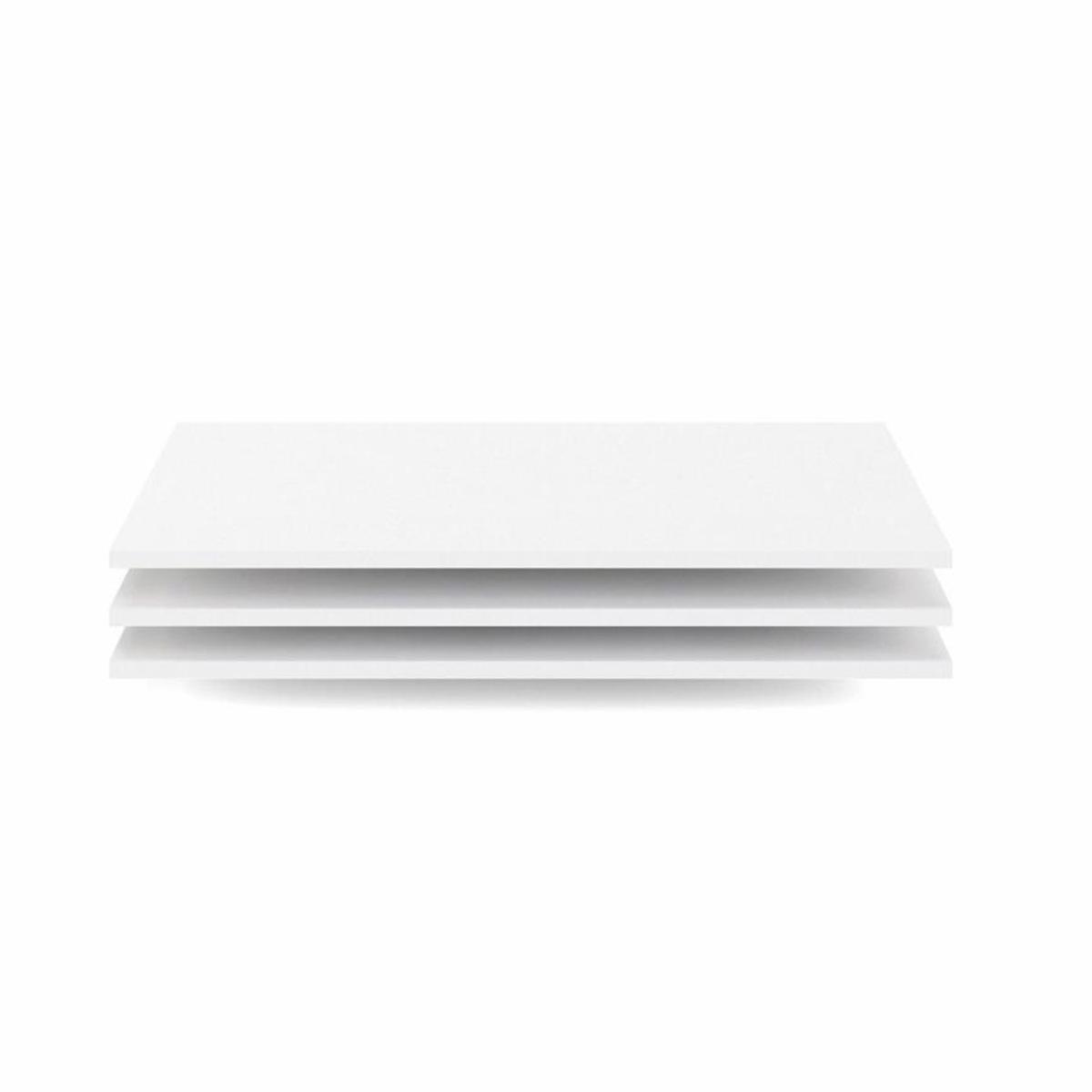 TVILUM Verona hyllor - vit folie (set med 3)