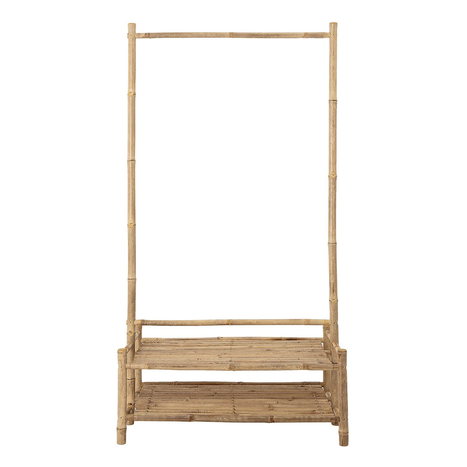 BLOOMINGVILLE MINI klädställ, med hyllor - naturlig bambu