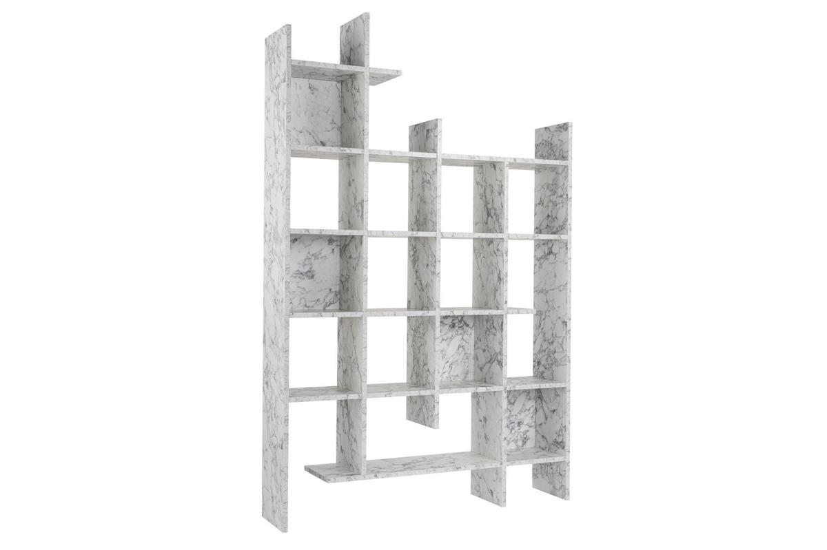 FUNZI LIVING Manco bokhylla - Carrara marmor melamin