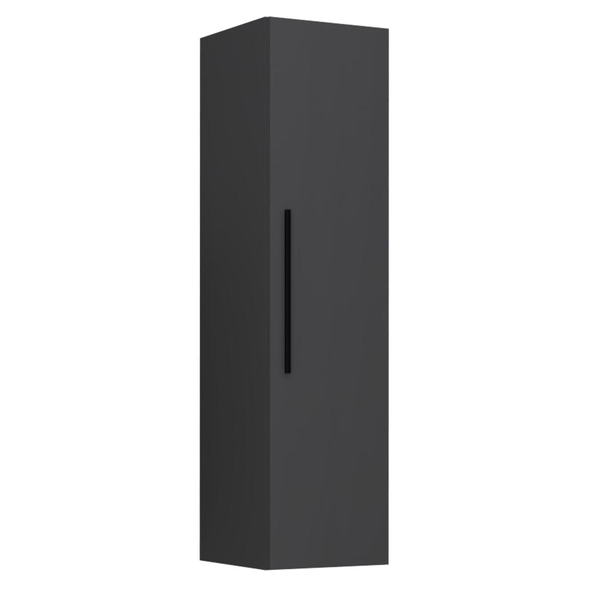VCM NORDIC Arila XL väggskåp, w. 1 dörr och 3 hyllor - antracitgrått trä