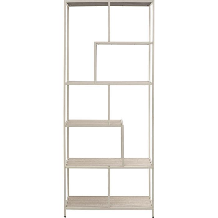 KARE DESIGN Loftie bokhylla - grå MDF och stål (77x186)