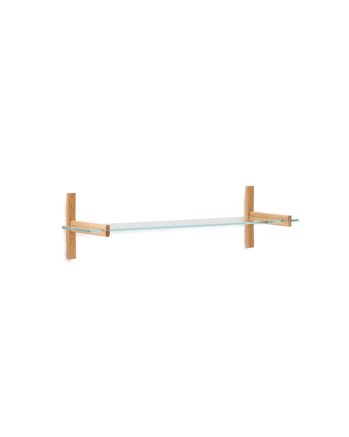 KAVE HOME Sitra modulär hyllenhet, med 1 glashylla - naturfärgad ek (110cm)