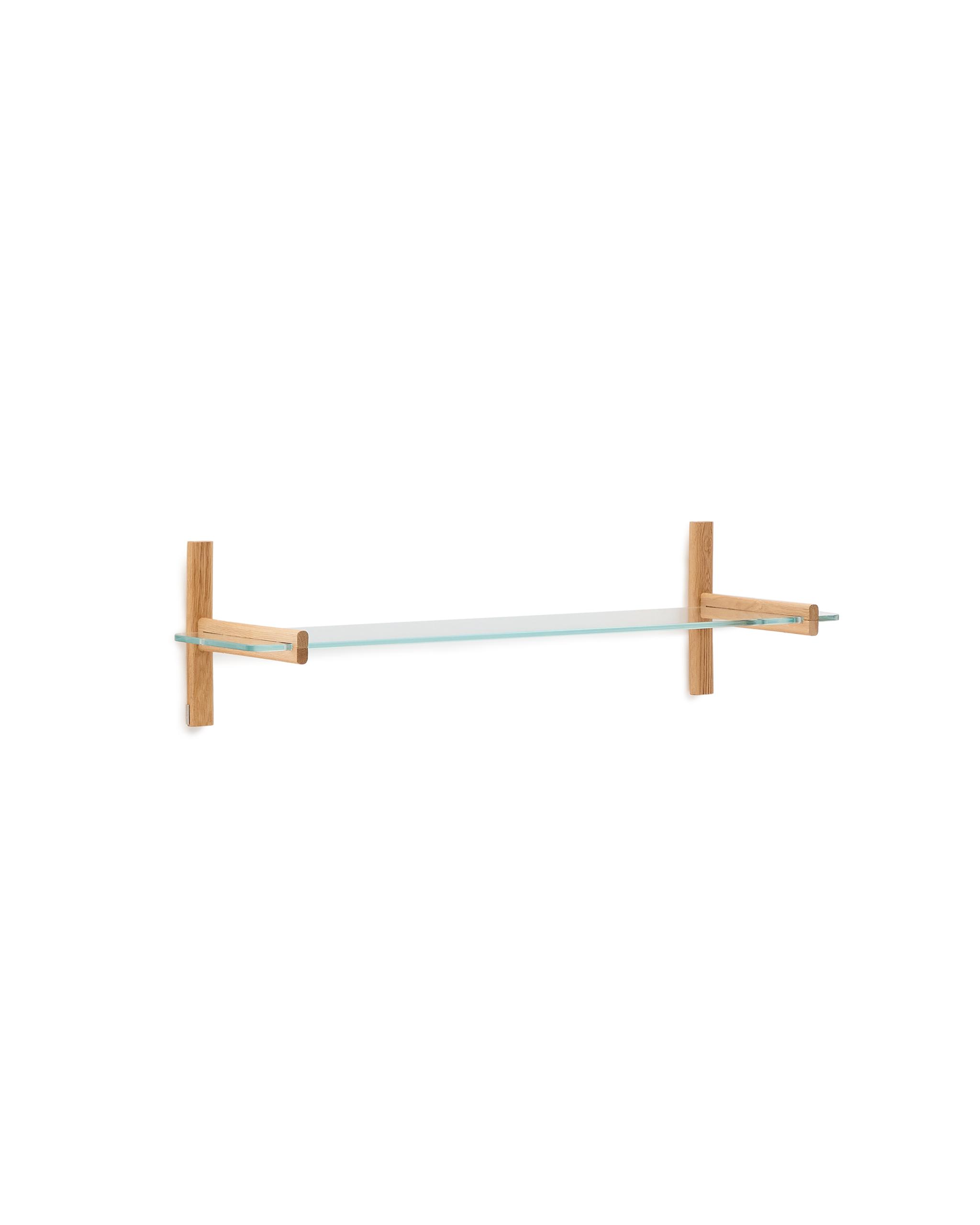 KAVE HOME Sitra modulhylla, 1 glashylla och FSC Mix Credit massiv ek, 110 cm