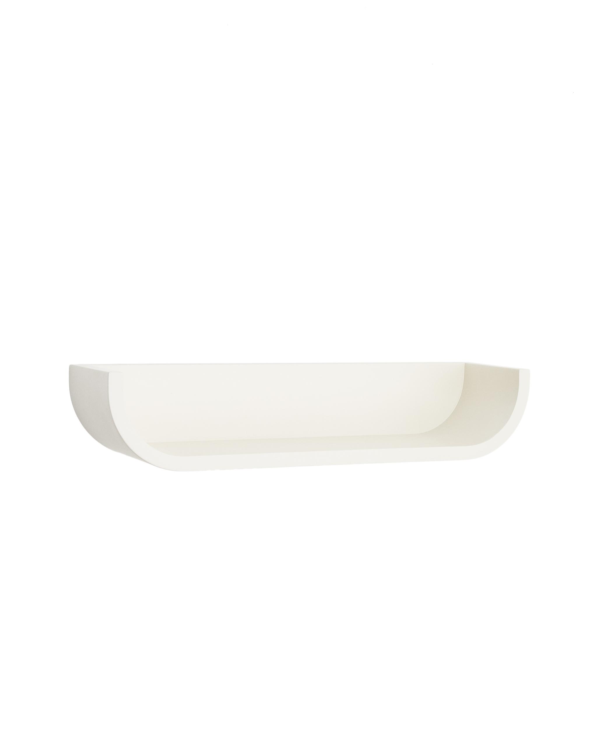 KAVE HOME Salaya-hylla i lackerad beige asklaminerad plywood 60 x 12 cm