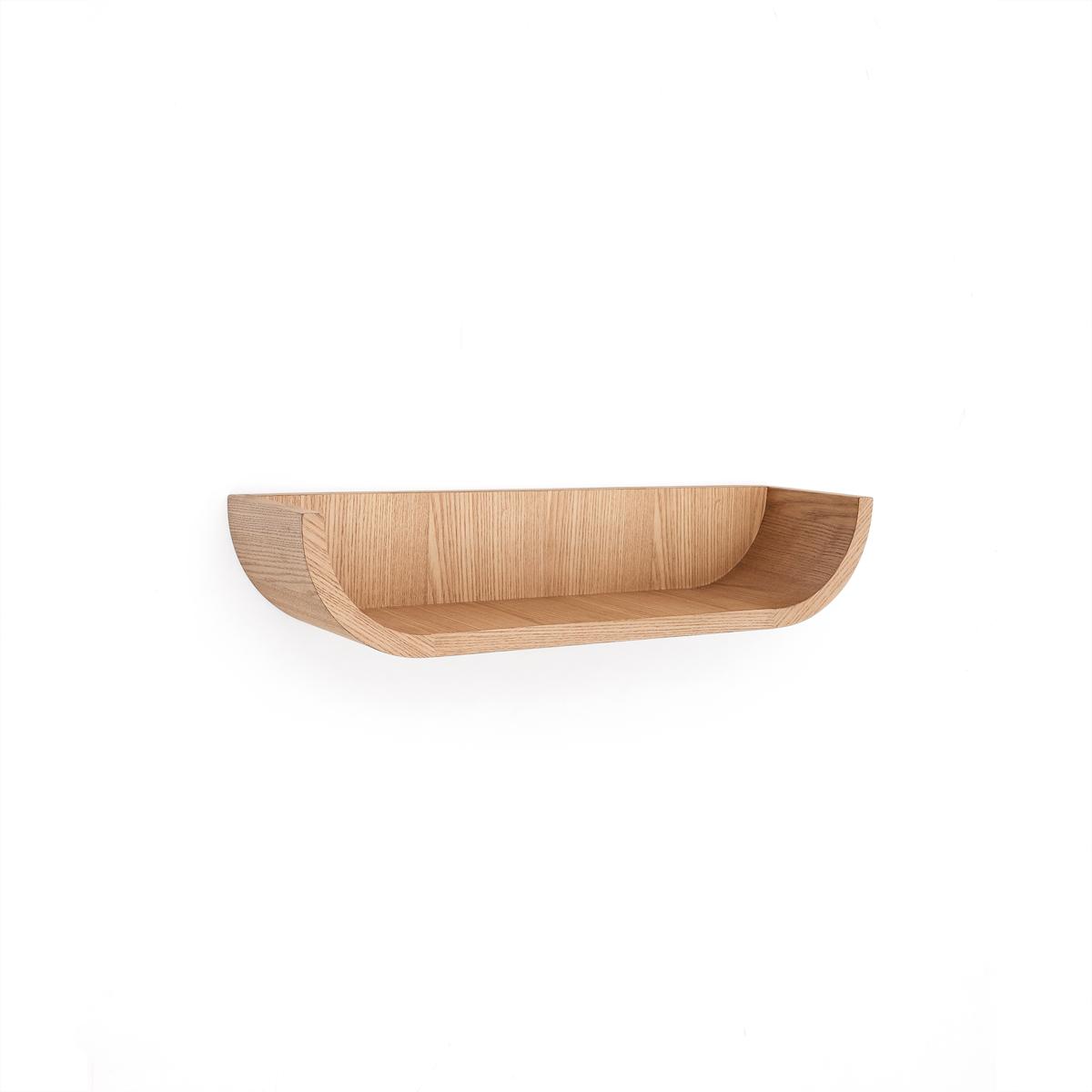 KAVE HOME Salaya badrumshylla, rektangulär - naturlig asklaminerad plywood (60x12)