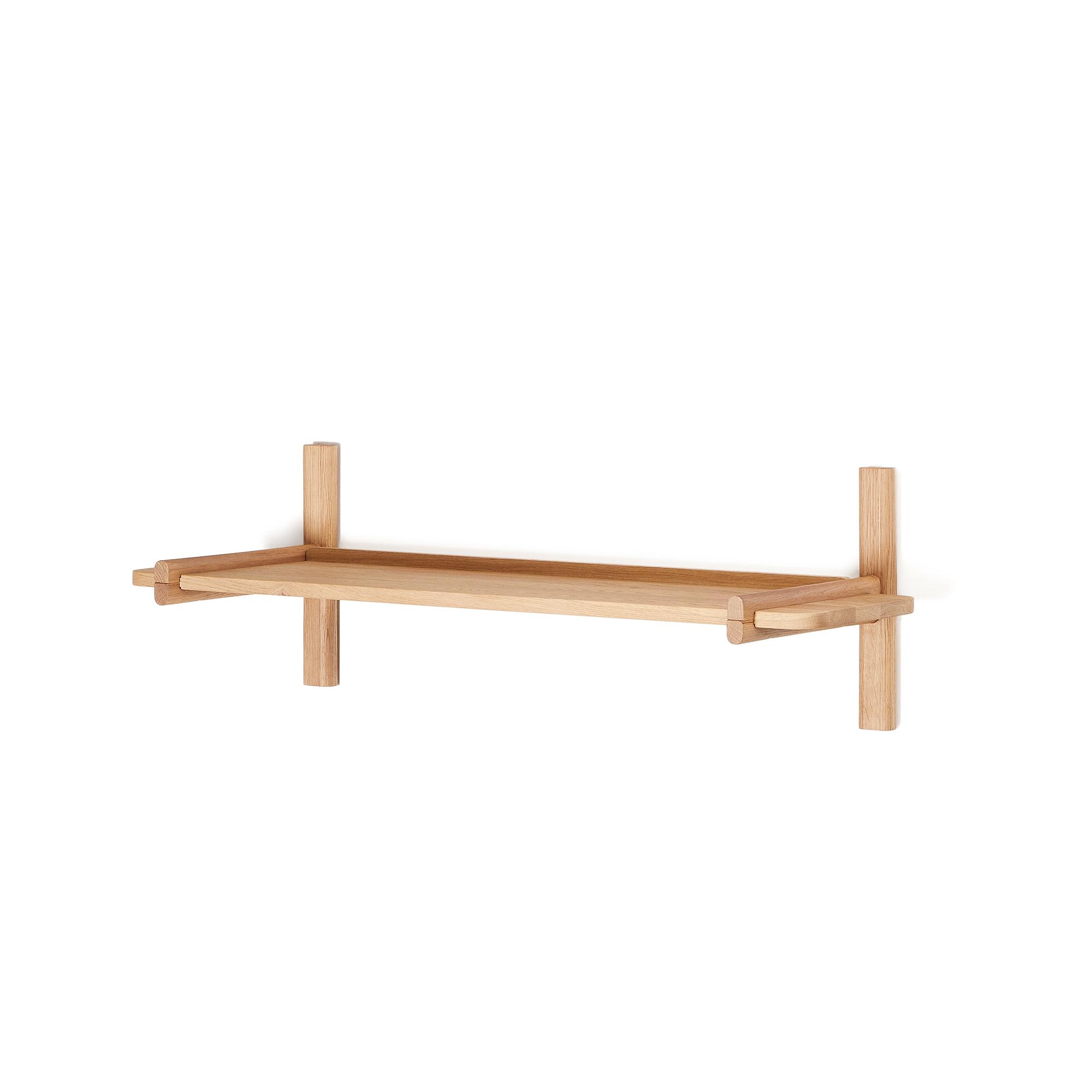KAVE HOME Sitra modulhylla, 1 massiv ekhylla i naturfärgad finish, 90 cm, FSC Mix Credit
