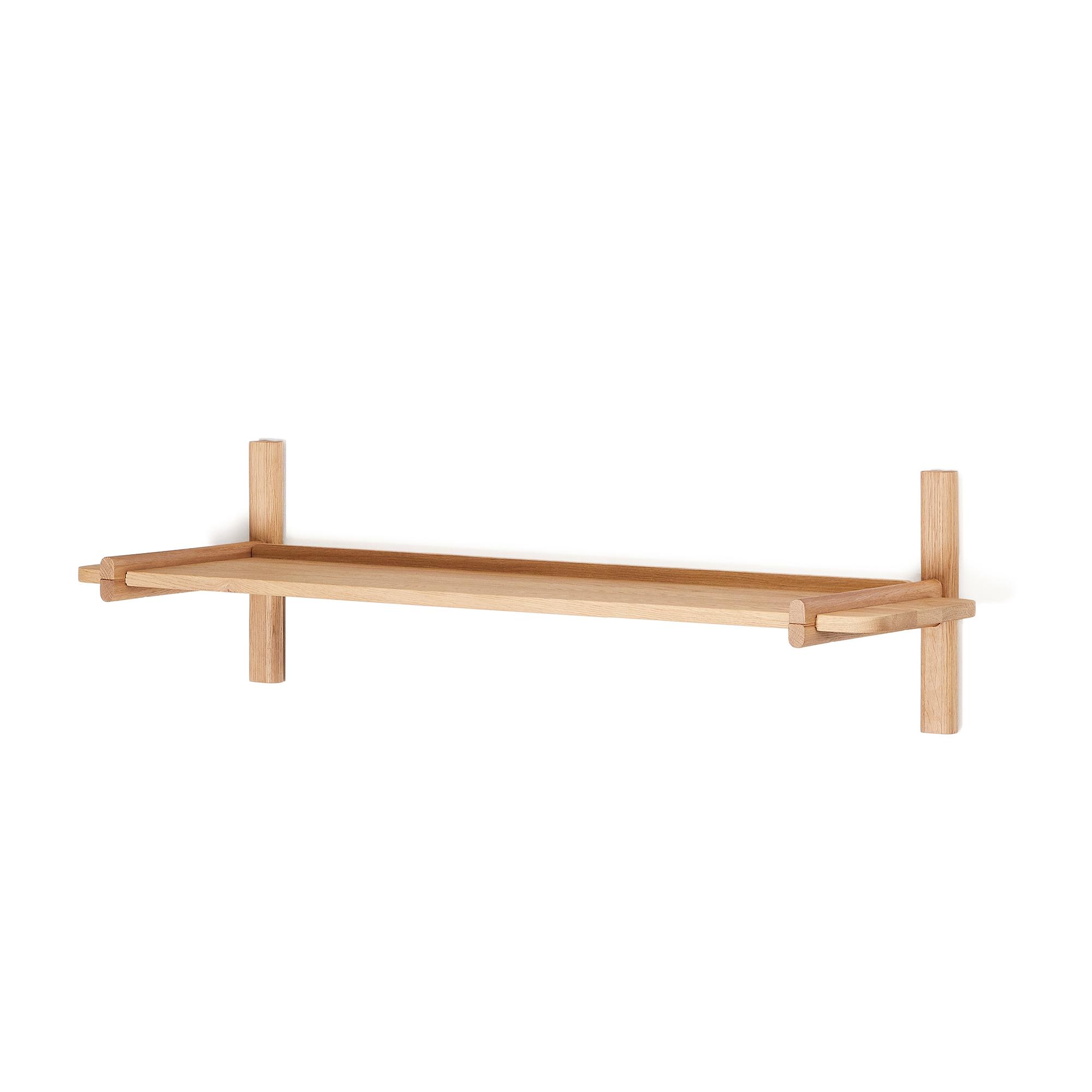 KAVE HOME Sitra modulhylla, 1 massiv ekhylla i naturfärgad finish, 110 cm, FSC Mix Credit