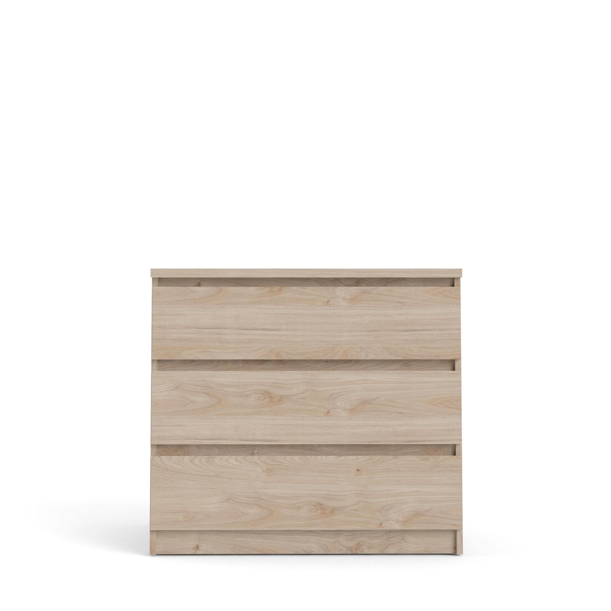 TVILUM Naia Kommode, m. 3 lådor - Jackson Hickory naturspånskiva