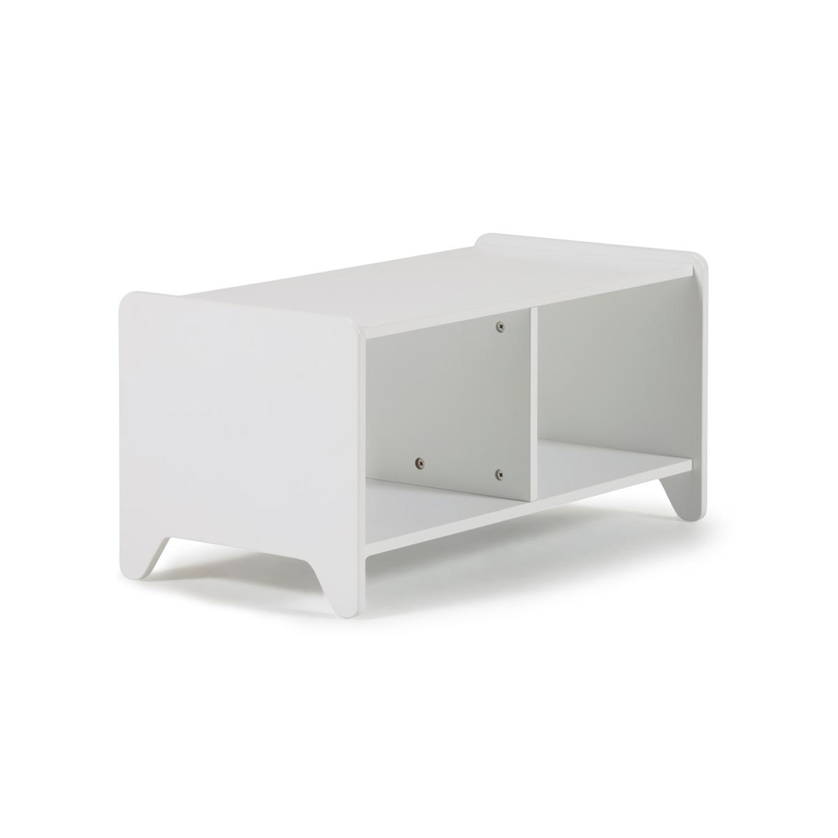 KAVE HOME Nunila barnbokhylla, m. 2 rum - vit MDF (78x40)