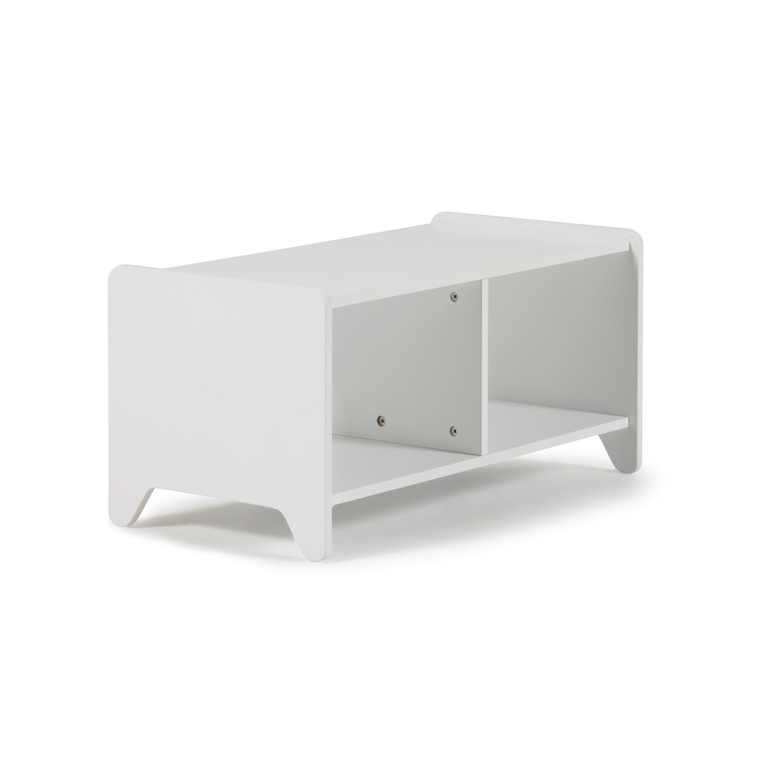KAVE HOME Nunila barnbokhylla, m. 2 rum - vit MDF (78x40)
