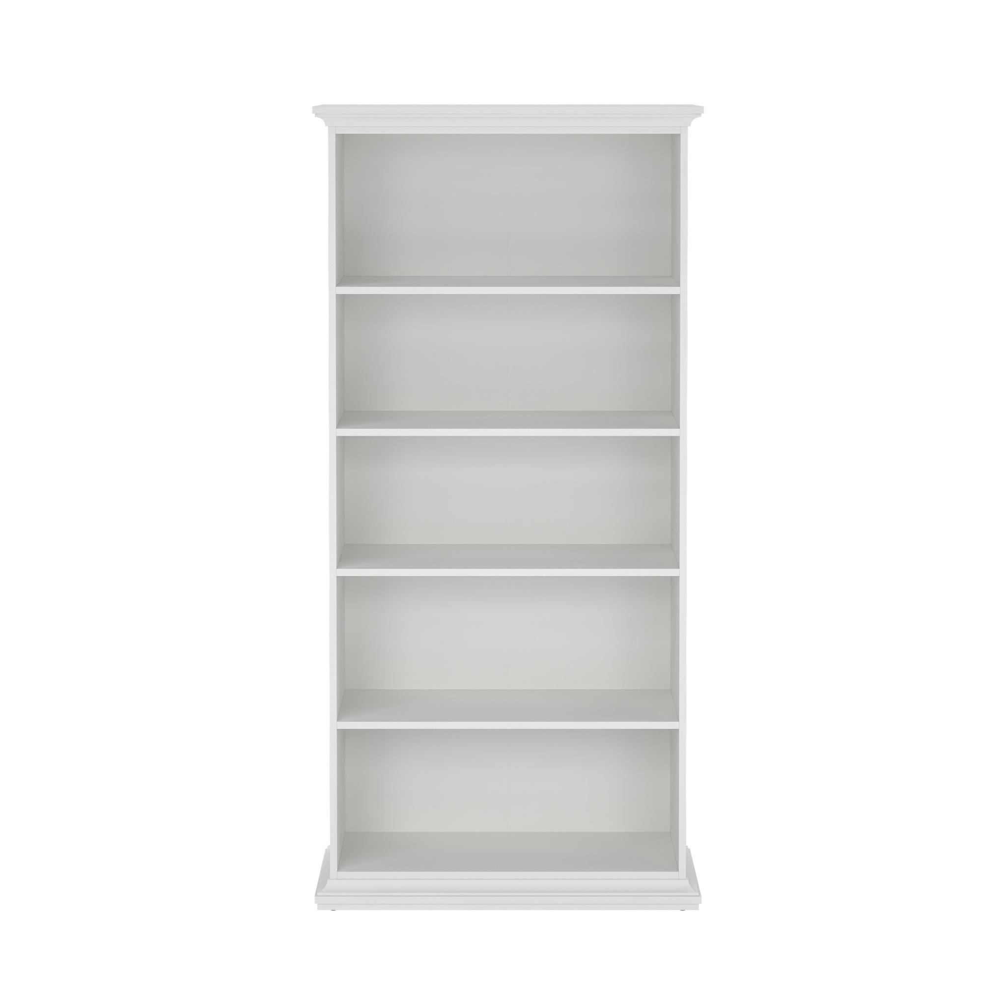TVILUM Paris bokhylla - vit laminat, 5 fack