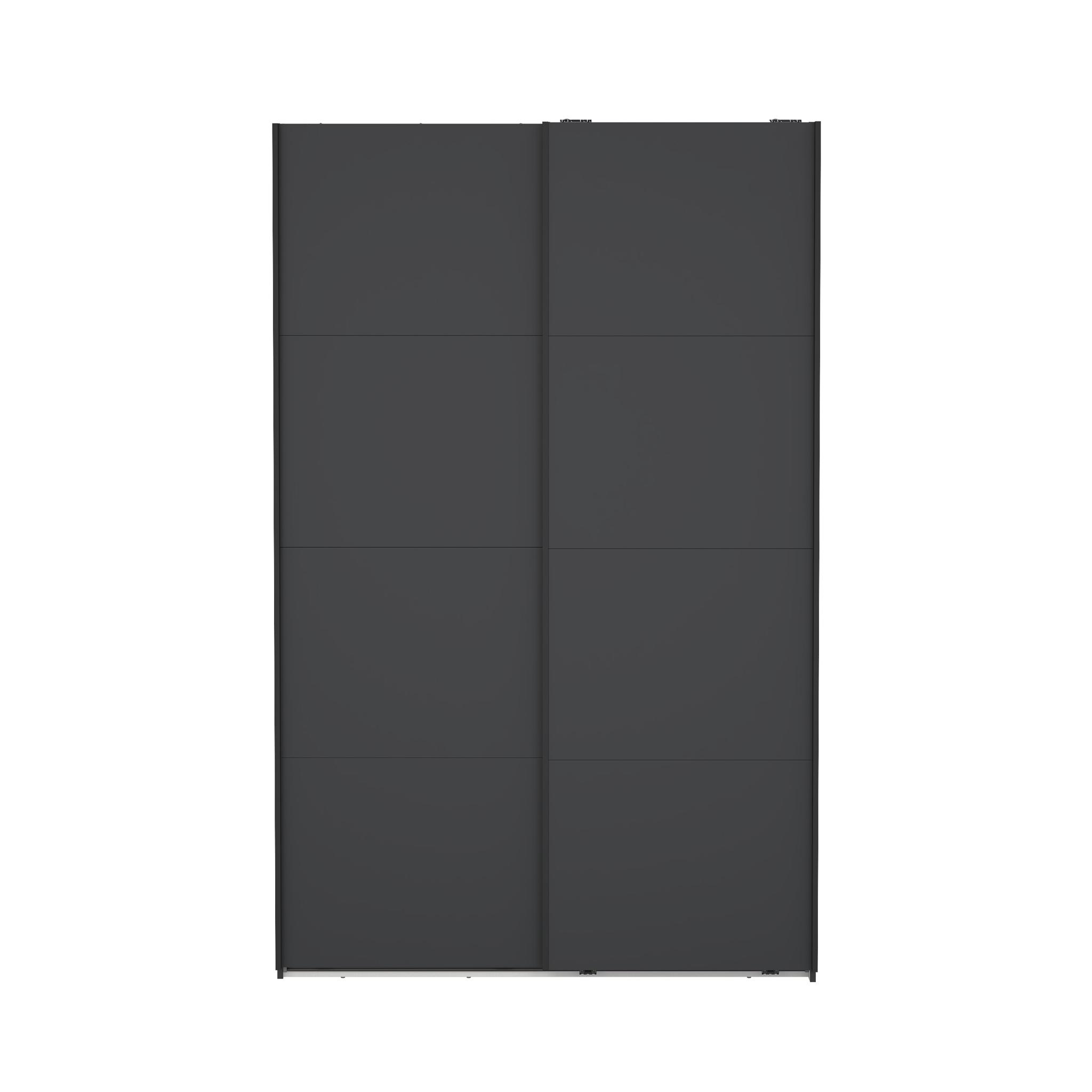 TVILUM Bergamo Garderob med 2 skjutdörrar 140 x 220 cm - Paket