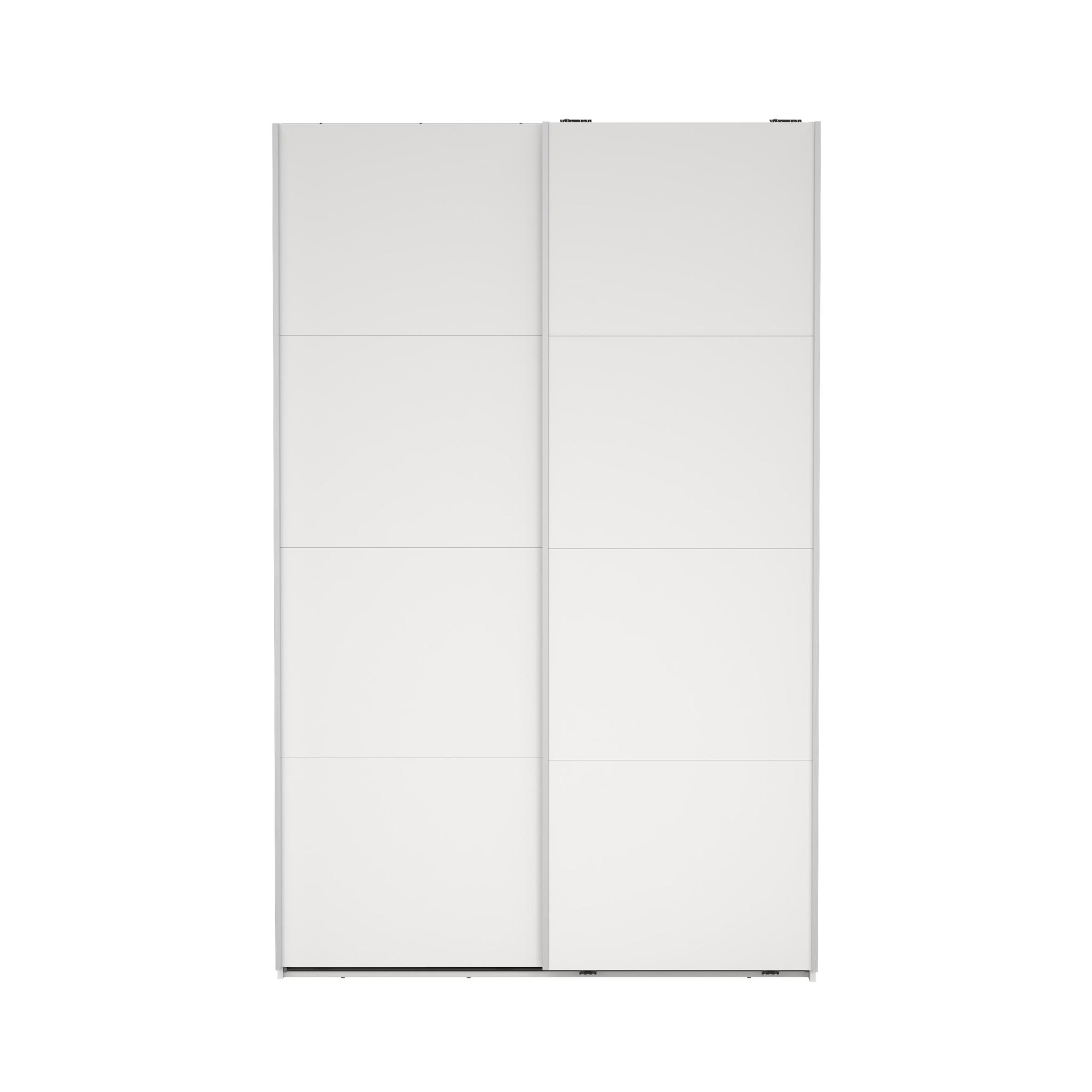 TVILUM Bergamo Garderob med 2 skjutdörrar 140 x 220 cm - Paket