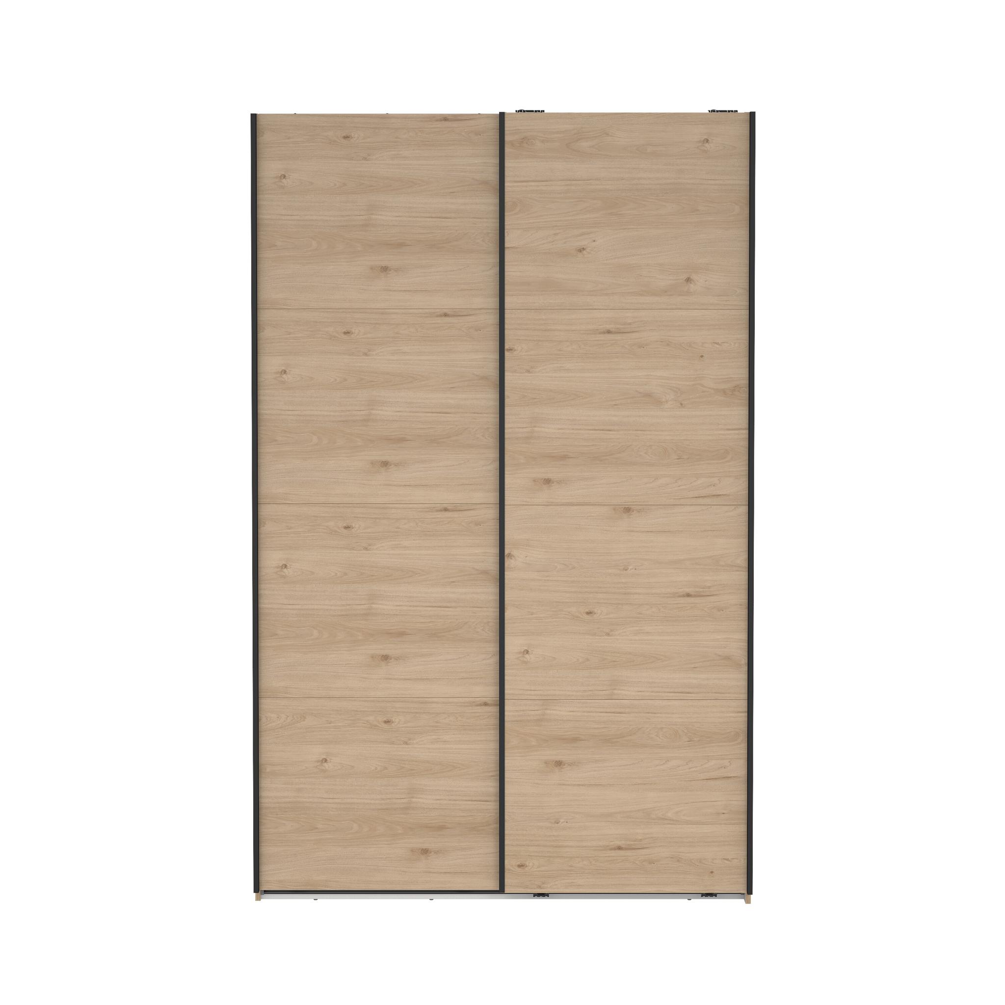TVILUM Bergamo Garderob med 2 skjutdörrar 140 x 220 cm - Paket