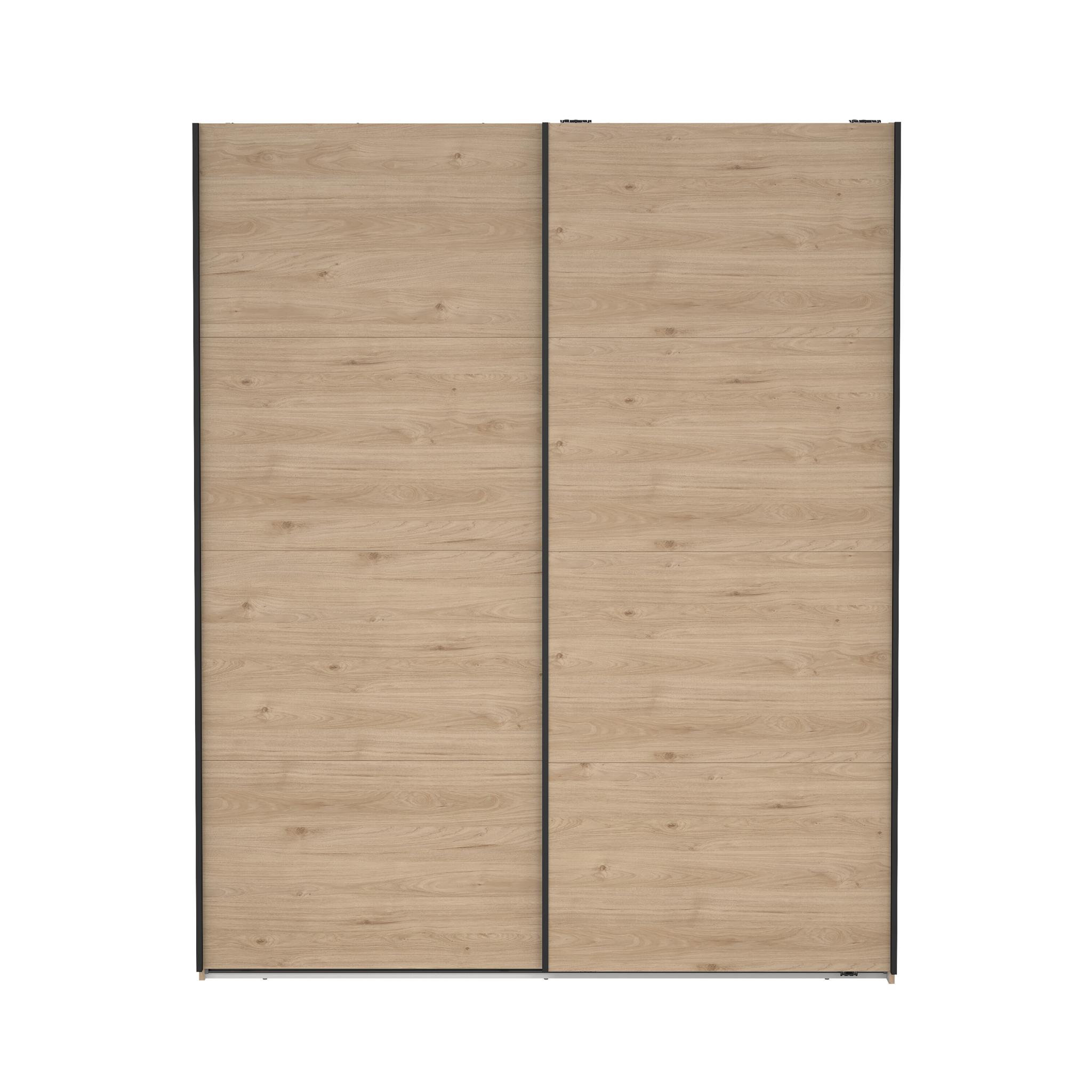 TVILUM Bergamo Garderob med 2 skjutdörrar 180 x 220 cm - Paket