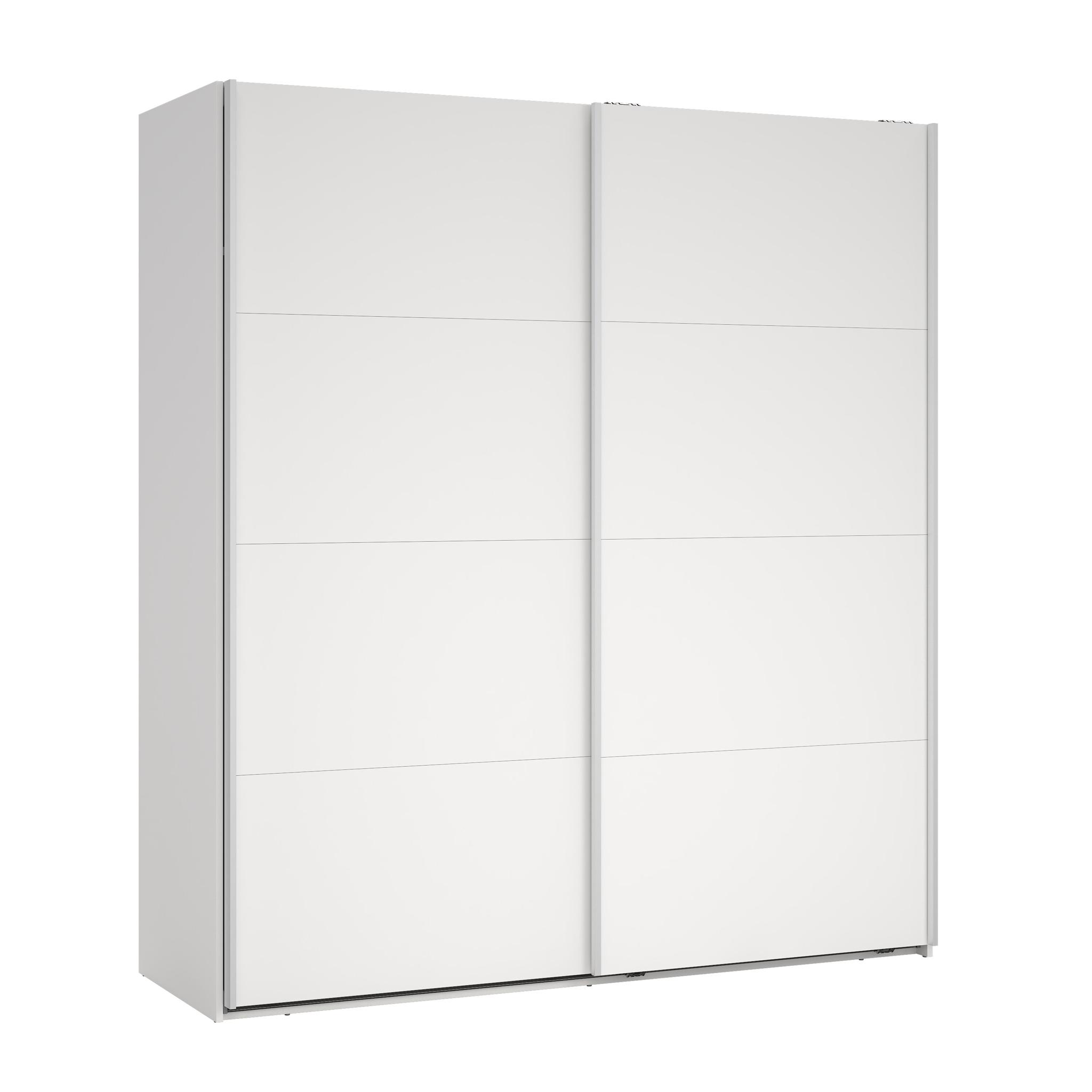 TVILUM Bergamo Garderob med 2 skjutdörrar 180 x 200 cm - Paket