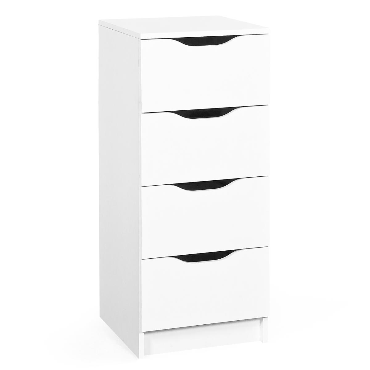 NORDIC LIVING COLLECTION Westphalen byrå, med 4 lådor - vit melamin