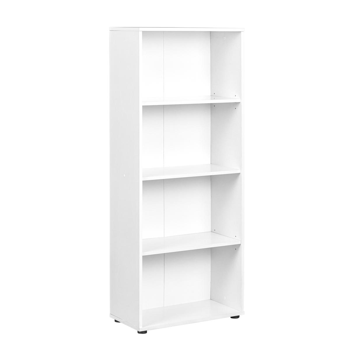 NORDIC LIVING COLLECTION Arco 3 bokhylla, med 3 hyllor - vit melamin