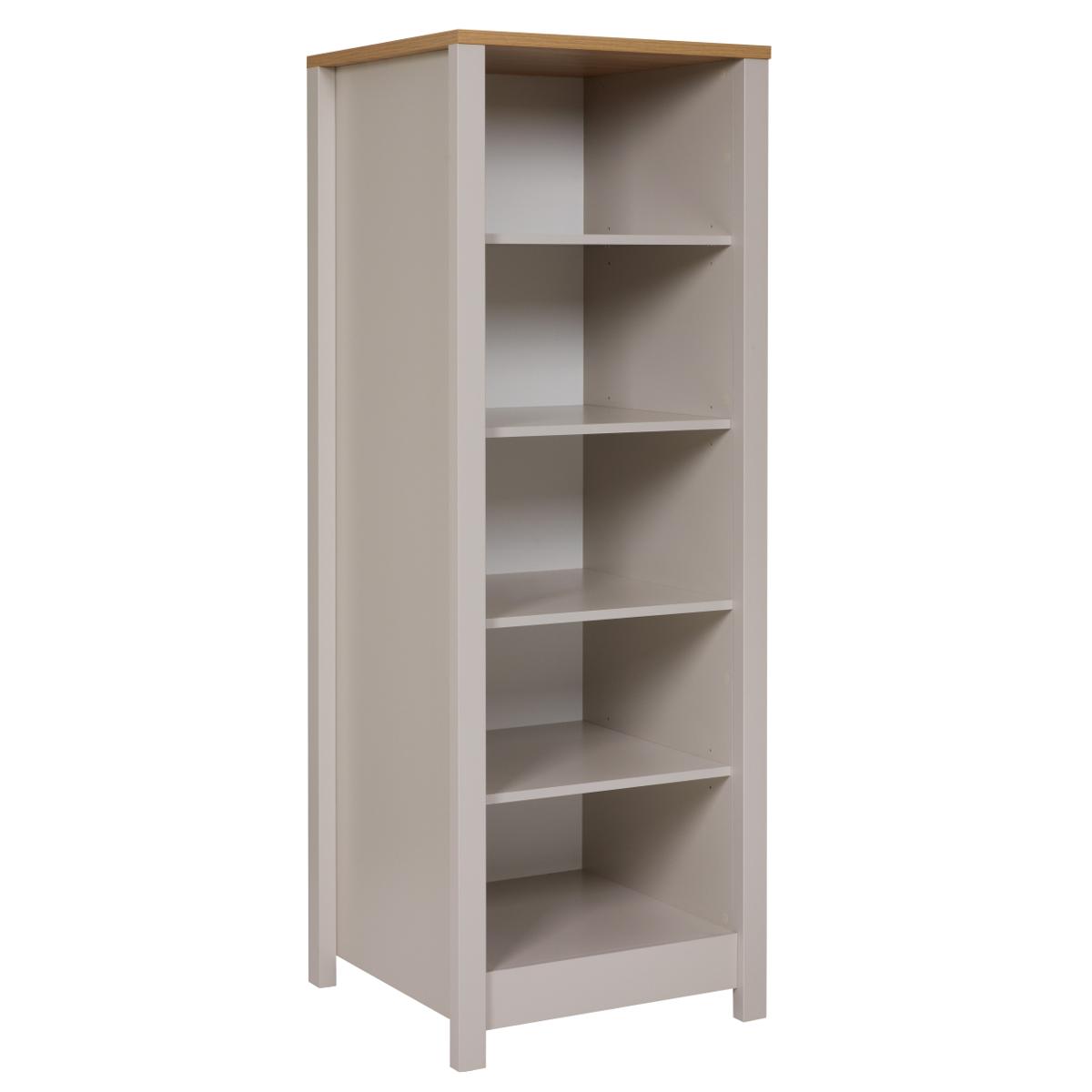 NORDIC LIVING KOLLEKTION Sardegna köksskåp, med 4 hyllor - naturlig Artisan Oak-finish och kashmirmelamin