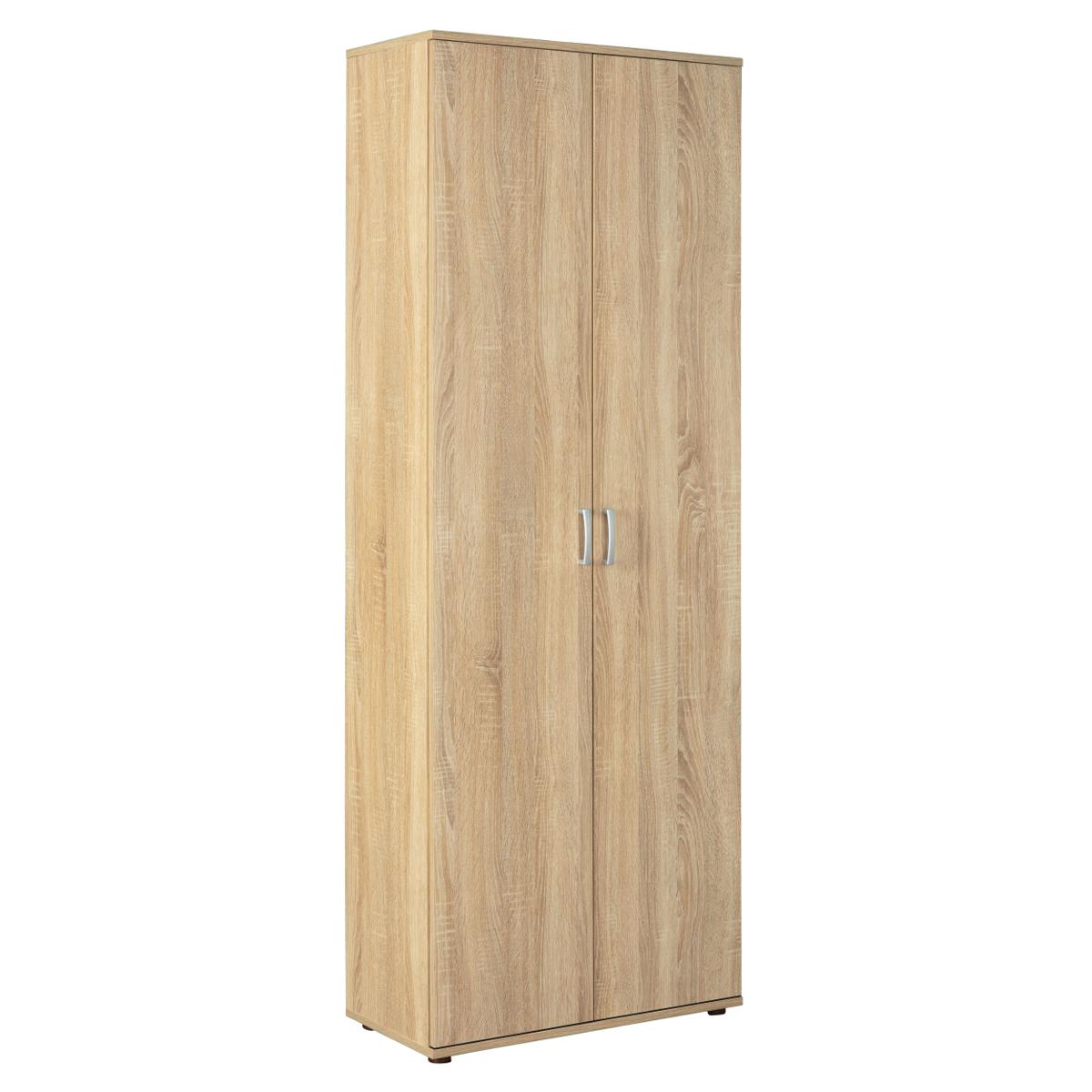 NORDIC LIVING KOLLEKTION Gallo multifunktionsskåp, med 2 dörrar och 5 hyllor - Sonoma ekfinish melamin