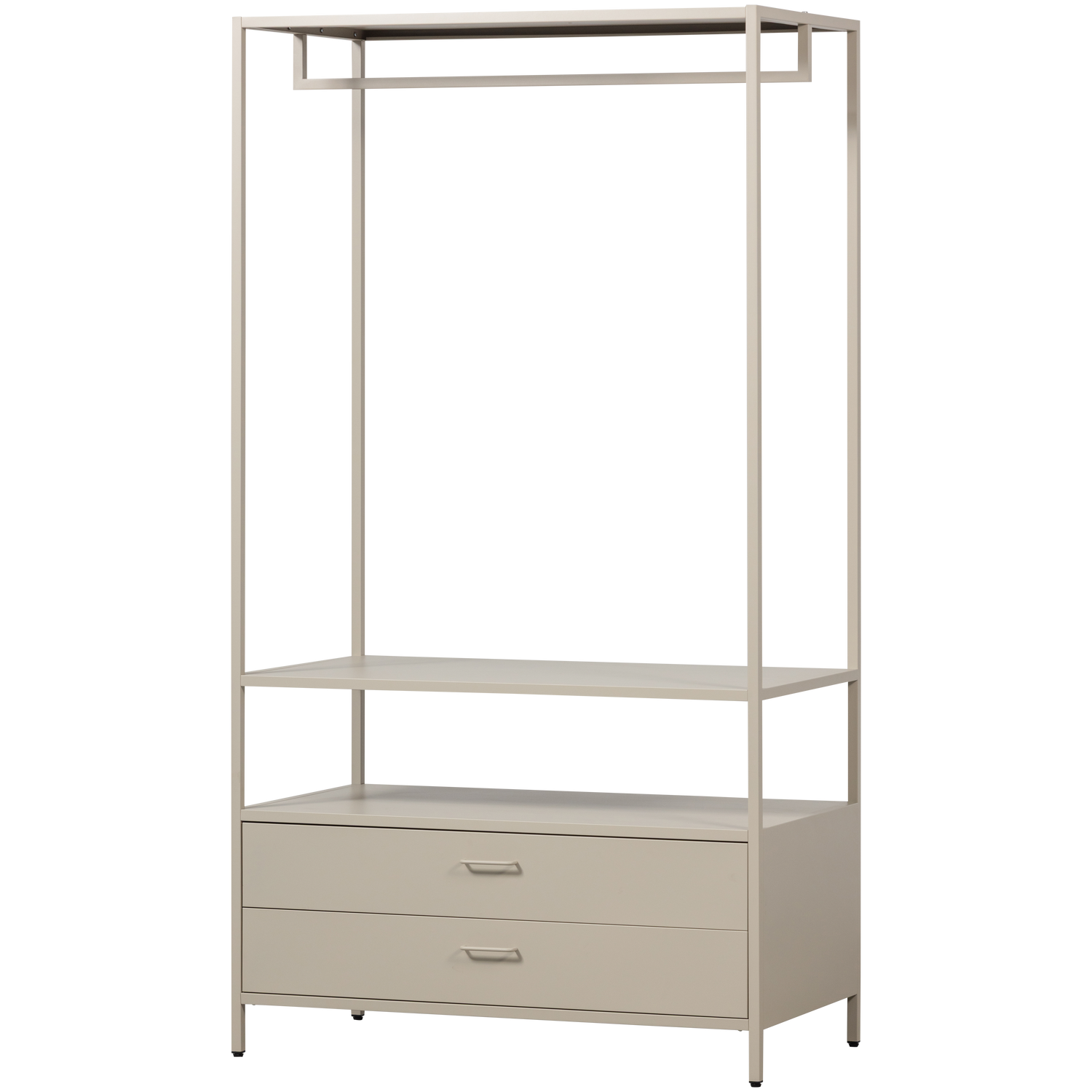 WOOOD Ferris Öppen Garderob 100 cm Metall Sand