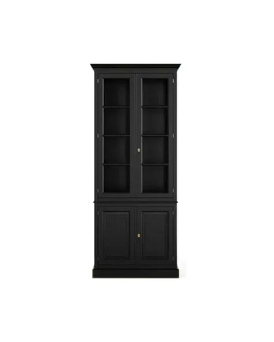 Nantucket vitrinskåp modern black