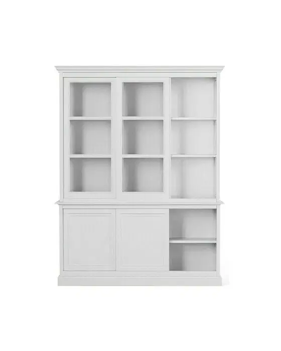 Assonet vitrinskåp classic white