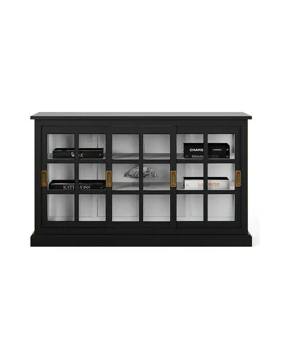 Seethrough skåp modern black / classic white