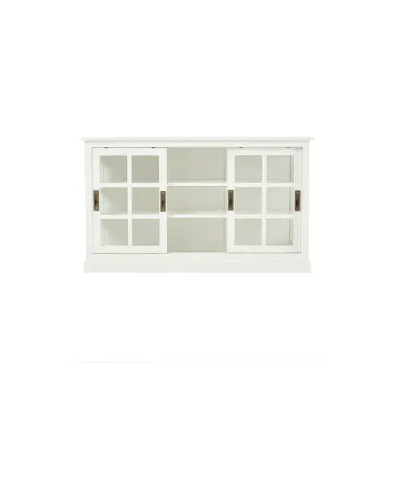 Seethrough skåp classic white