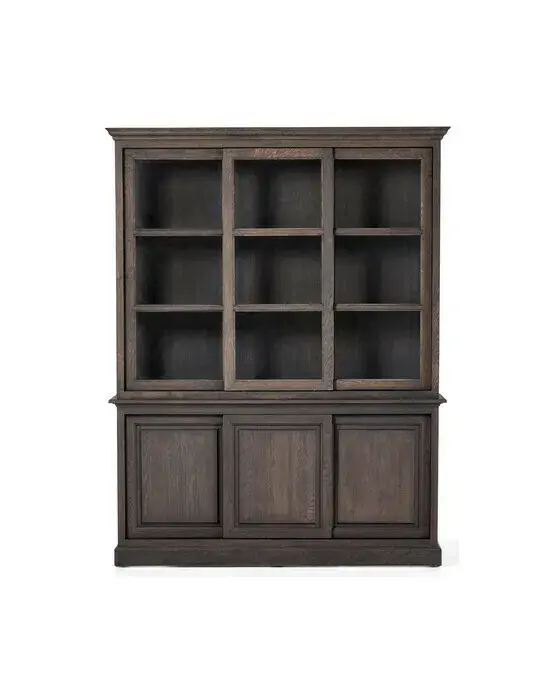 Assonet vitrinskåp mountain wenge