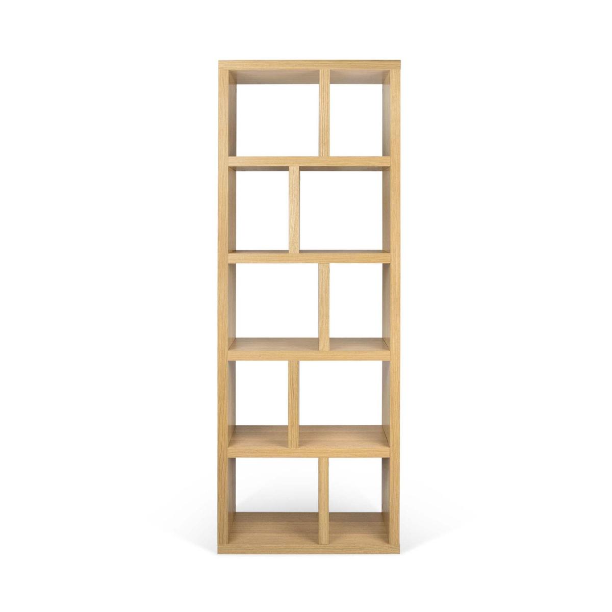 TEMAHOME Berlin Bokhylla 70 5L - Natur, ekfaner, 198x70x34 cm