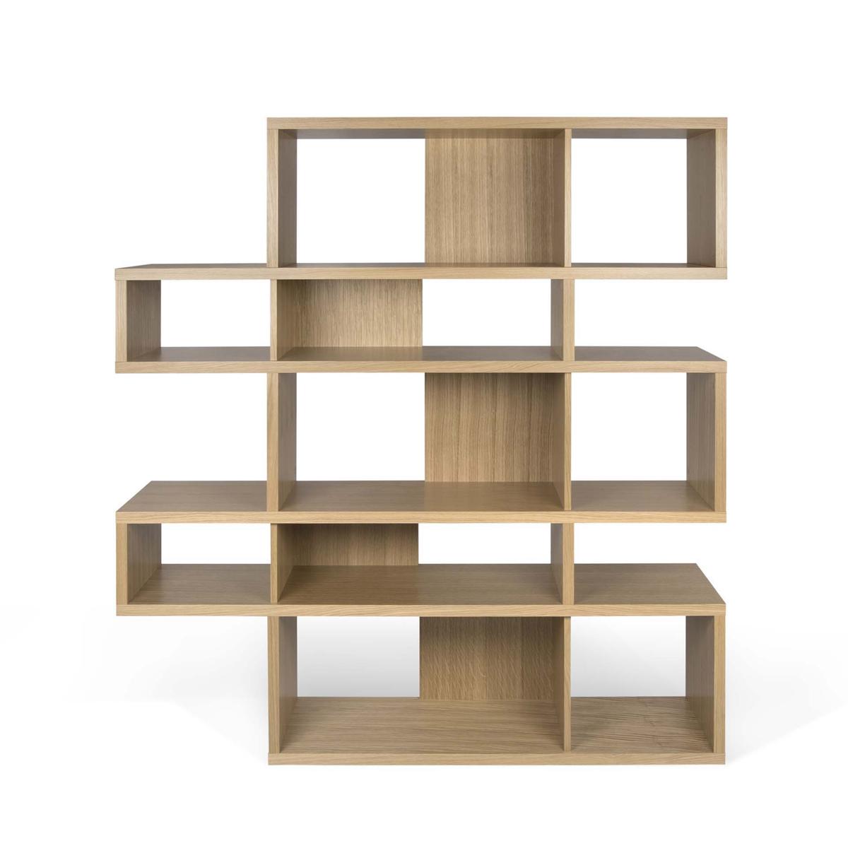 TEMAHOME London Bokhylla 002 - Natur ekfaner, 156x160 cm