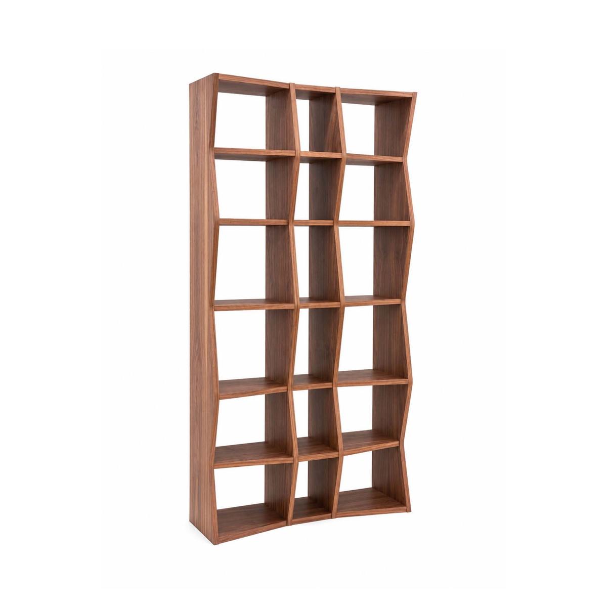 TEMAHOME Wave Bokhylla - Valnötsfaner, Brun - 95x35 cm