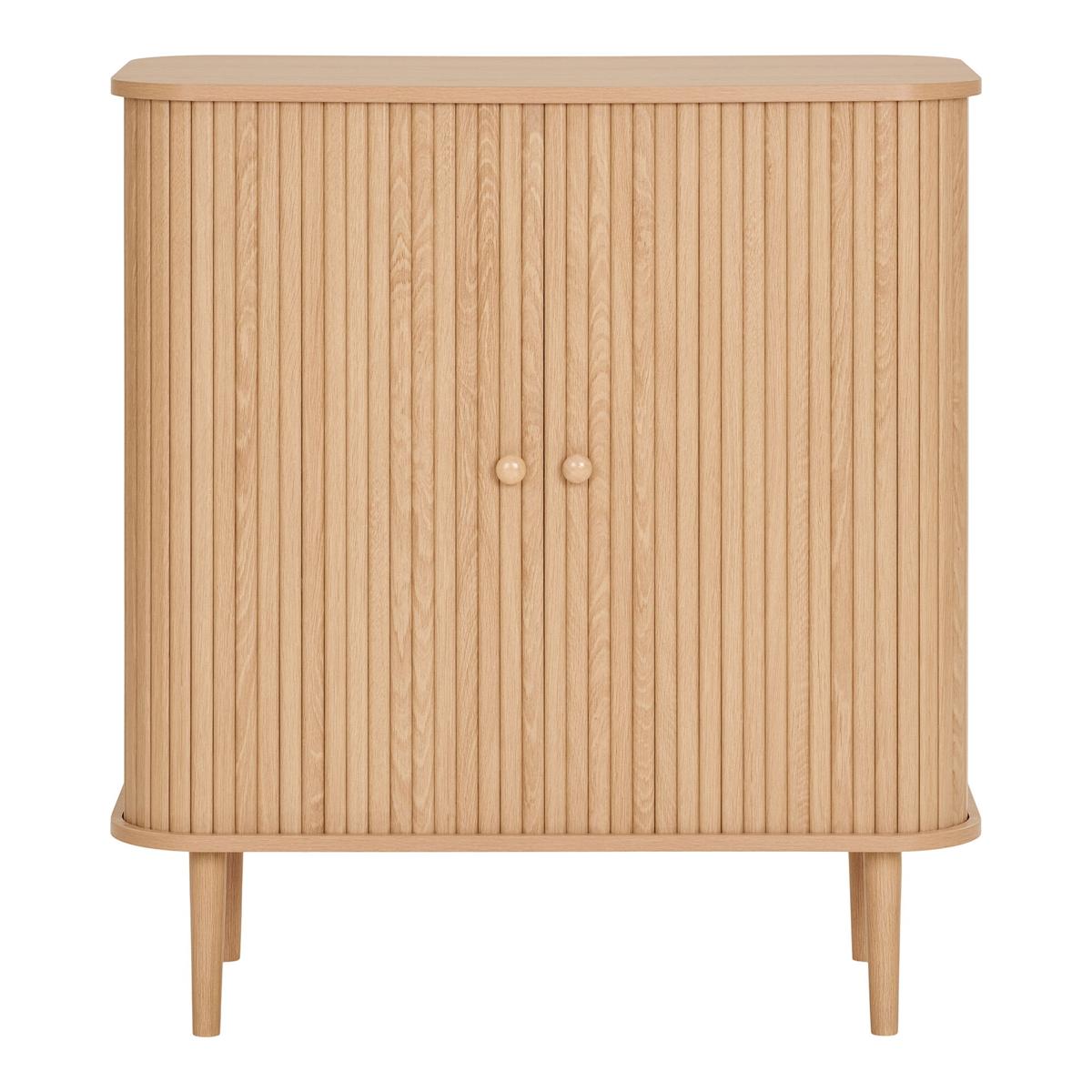HOUSE NORDIC Nikko skänk, med 2 skjutdörrar och 1 hyllplan - naturlig furu