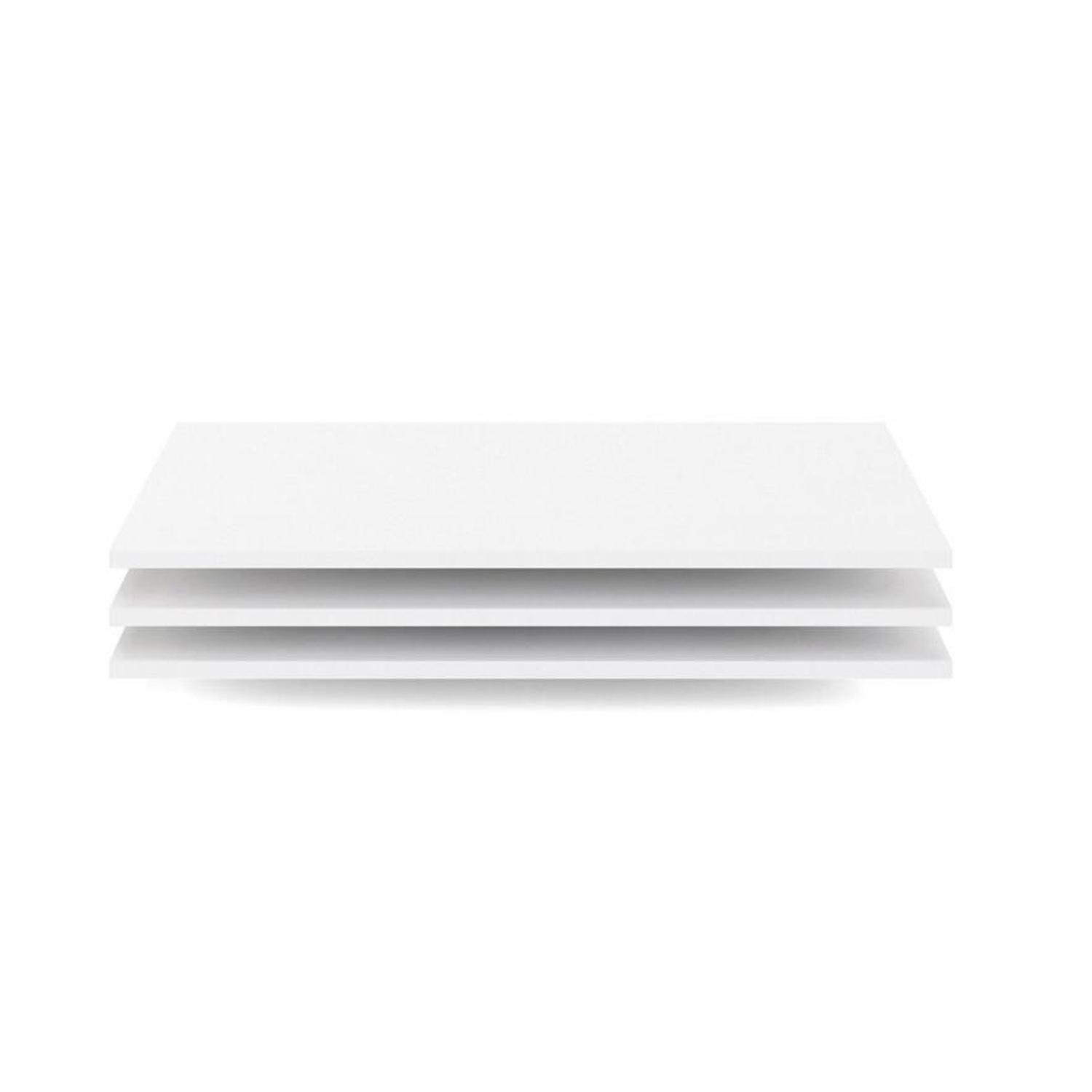 TVILUM Verona hyllor - vit folie (set med 3)