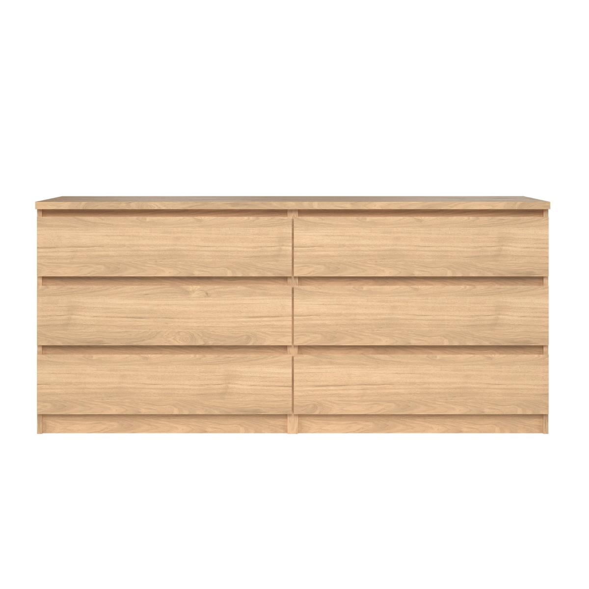 TVILUM Naia Dubbel byrå med 6 lådor - ParcelJackson Hickory