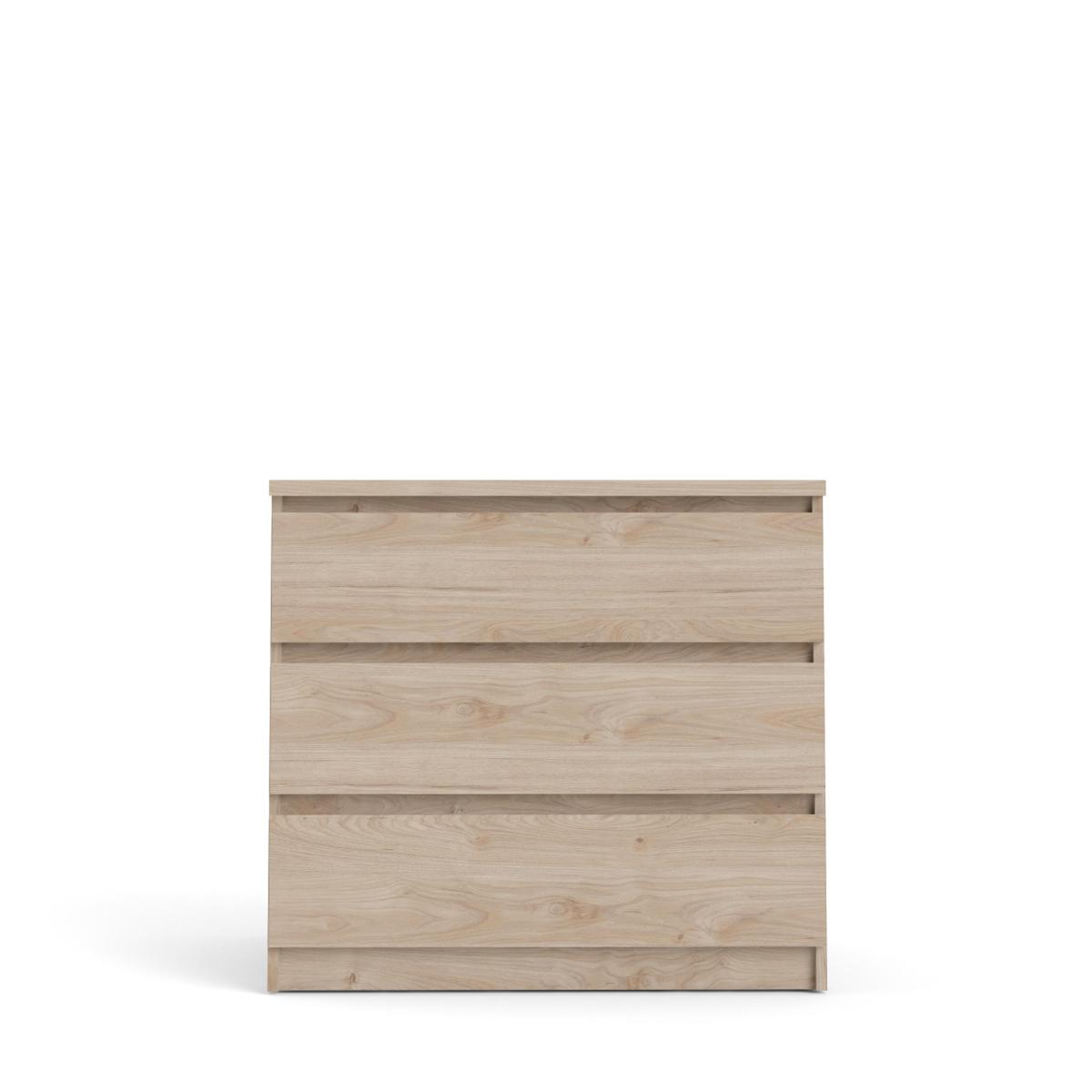 TVILUM Naia Kommode, m. 3 lådor - Jackson Hickory naturspånskiva