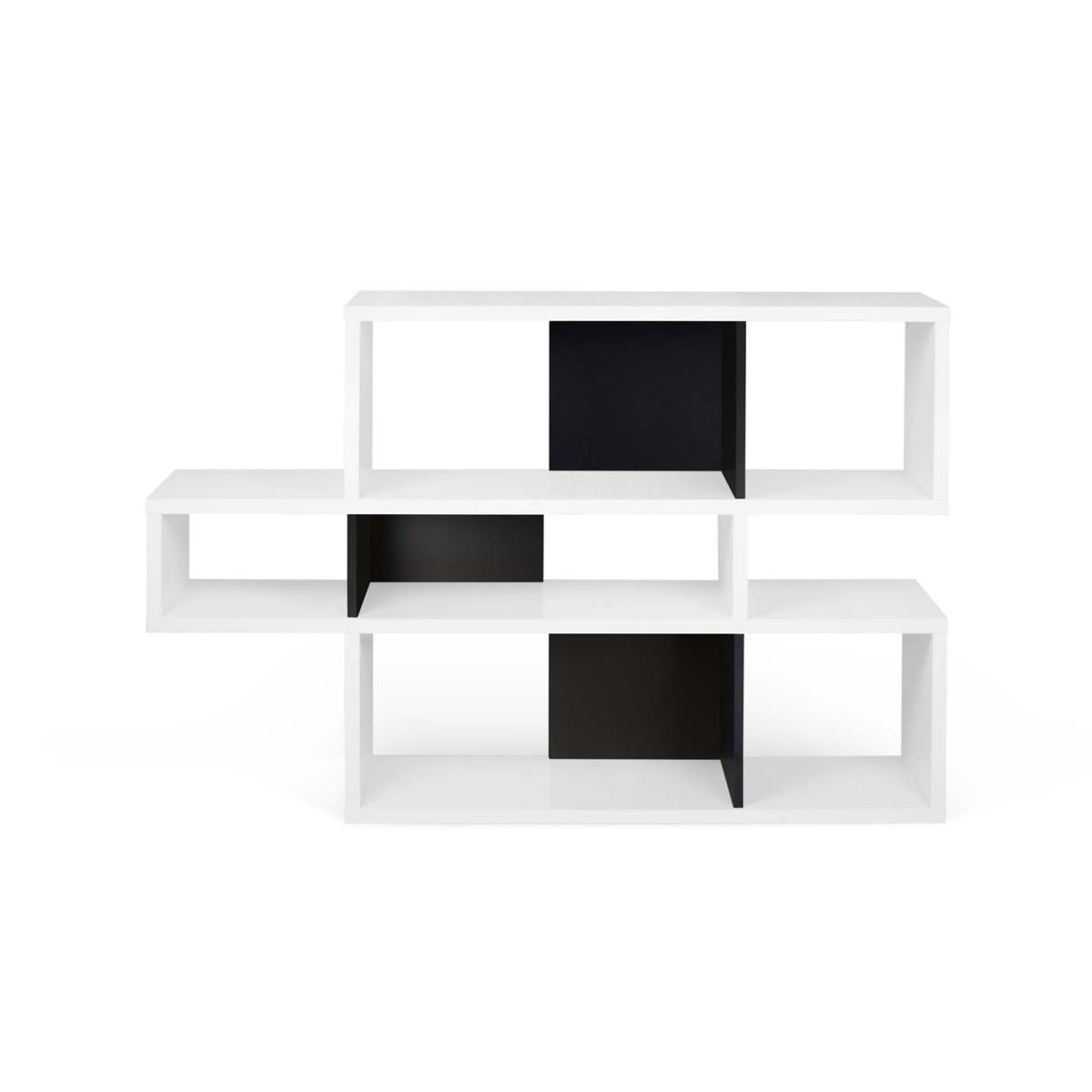 TEMAHOME London Bokhylla 001 - Vit/Svart - 156x34x100 cm