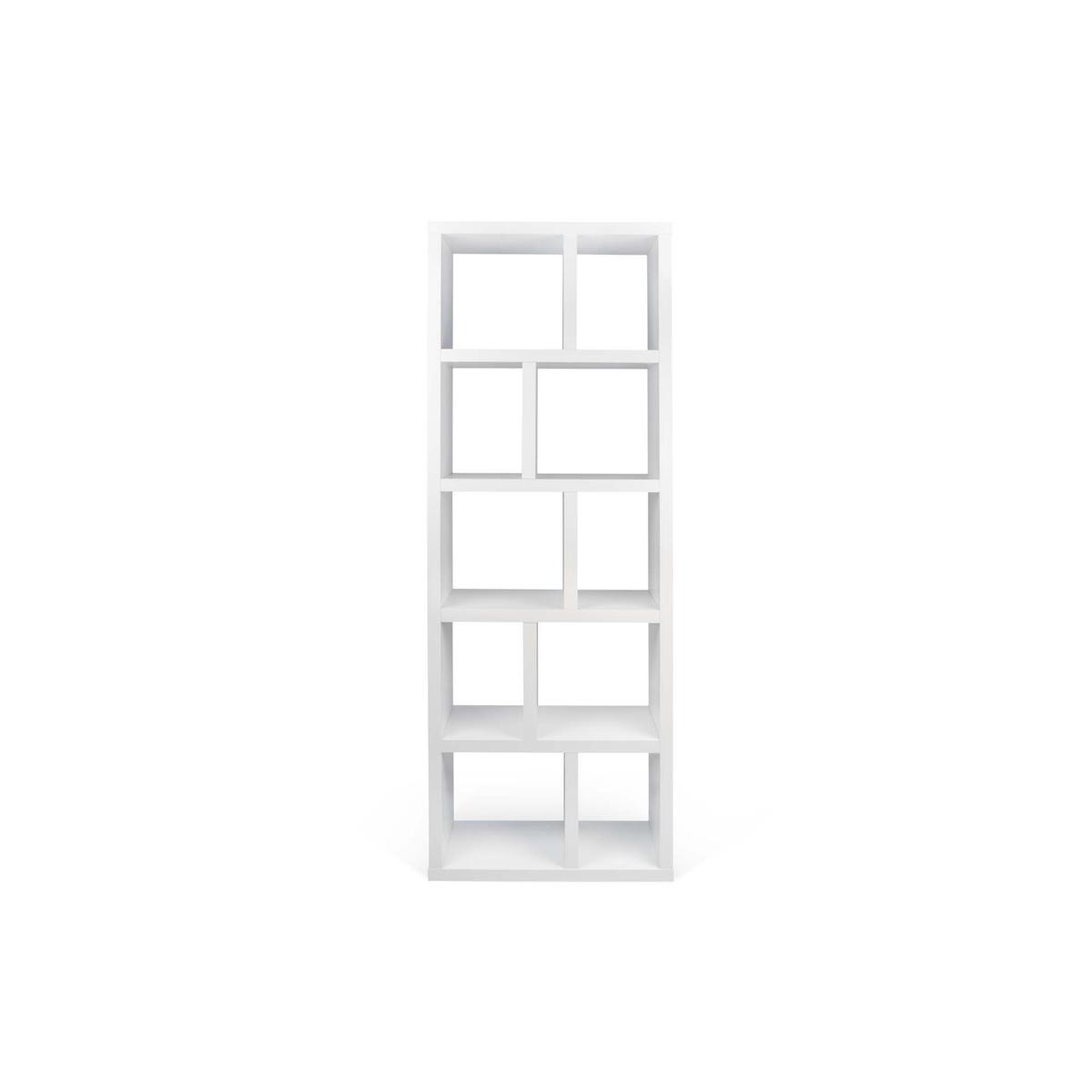 TEMAHOME Berlin Bokhylla - Vit, 5 nivåer, 70x34x198 cm