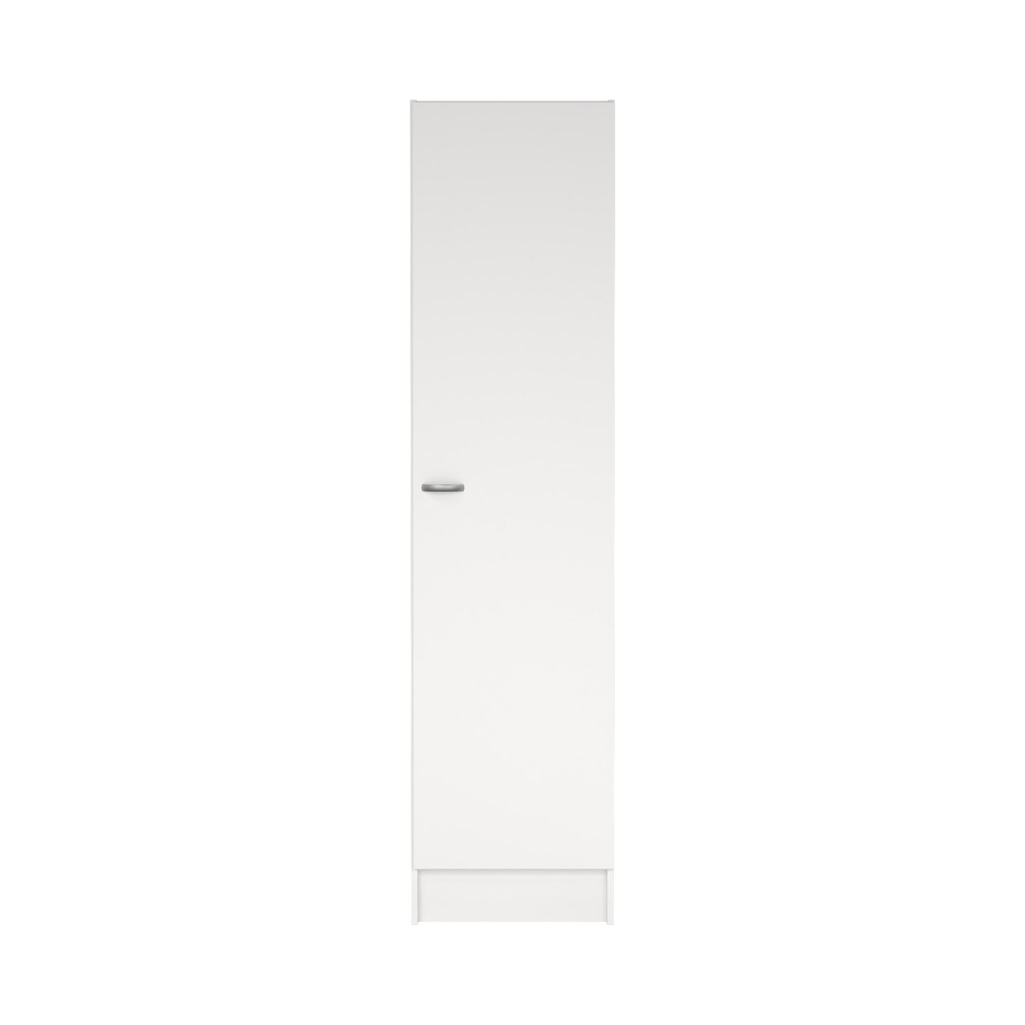 TVILUM Casa skåp - vit laminat, 1 vändbar dörr, 4 hyllor