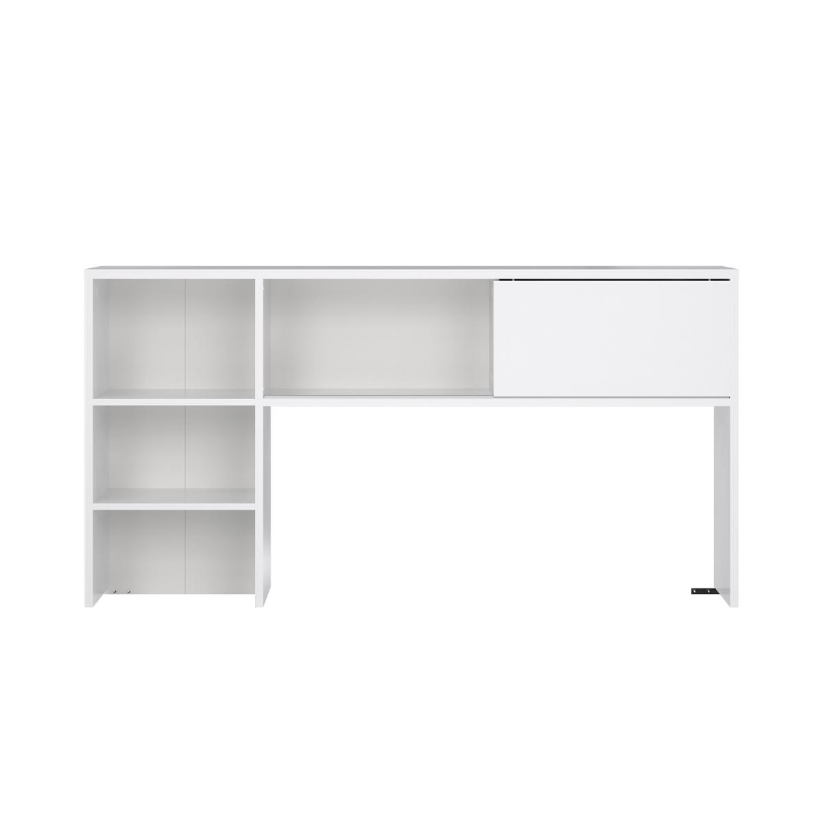 TVILUM Function Plus Hutch vägghylla för 70490, med 1 skjutdörr - vit högblank trä
