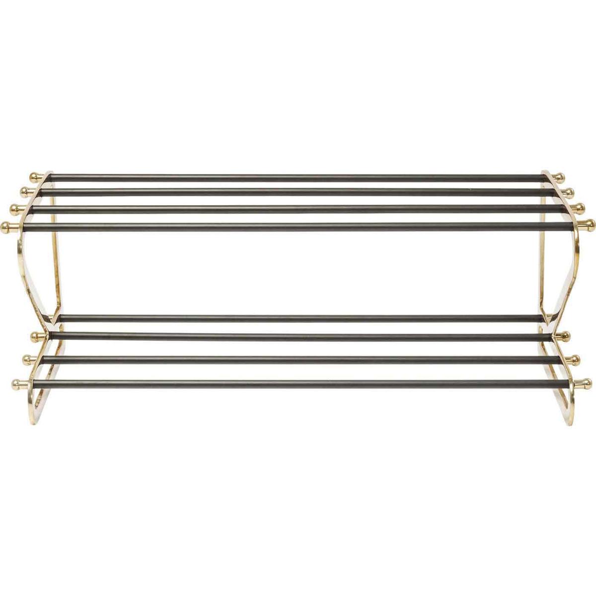 KARE DESIGN Walk skoställ, Small - guld/svart aluminium/stål