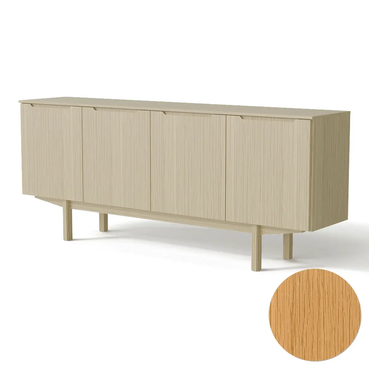 Skovby, Sm306 Skänk Ek Naturolja 194 Cm