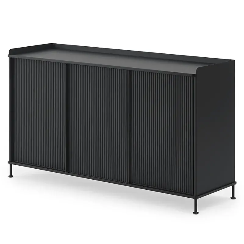 Muuto, Enfold Sideboard 148 x 45 cm - Black Anthracite Black
