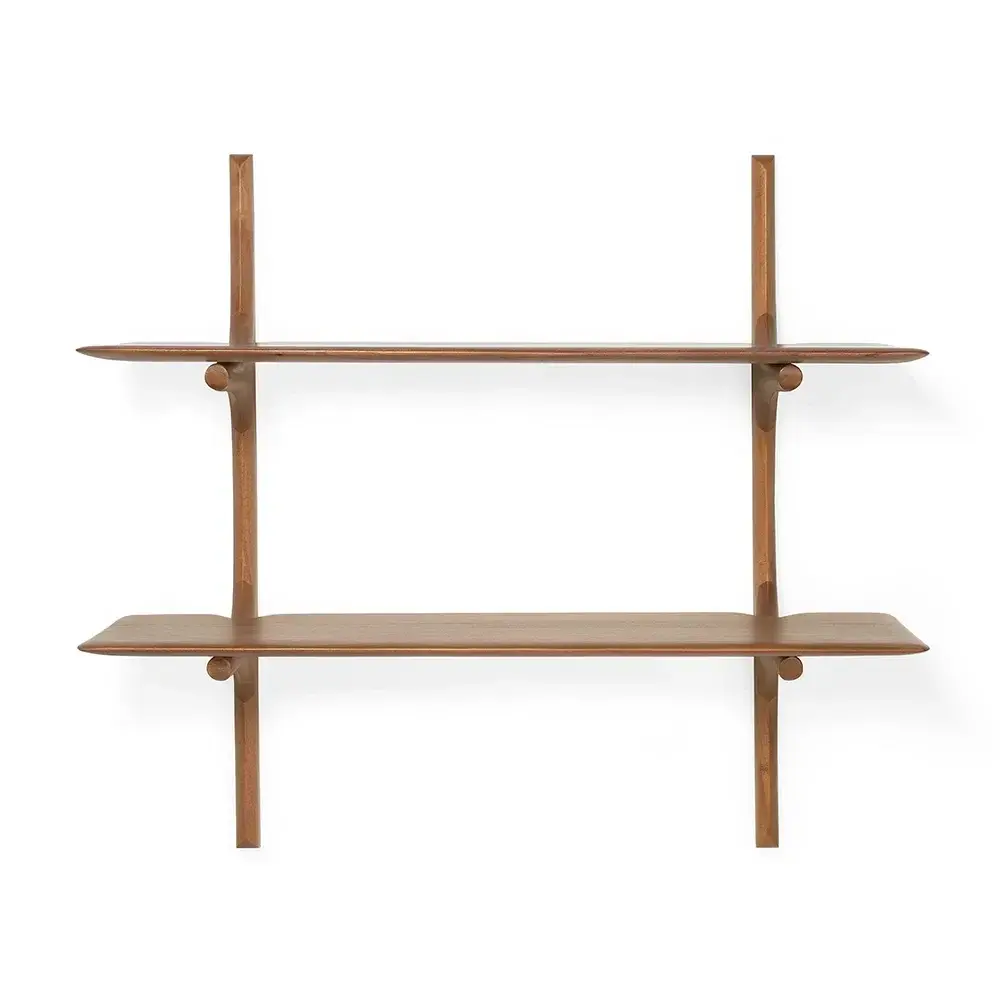 Ethnicraft, PI Vägghylla Mahogany 2 hyllplan