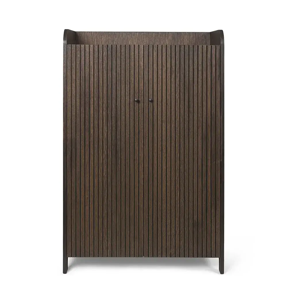 Ferm Living, Sill Cupboard - Low - Dark Stained Oak