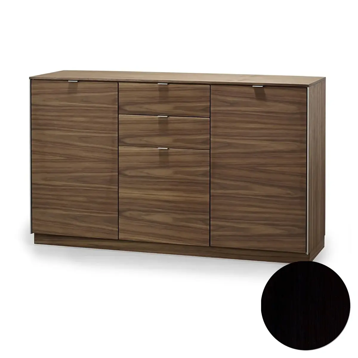 Skovby, Sm932 Skänk Svart Ek Lack 146X44X88Cm