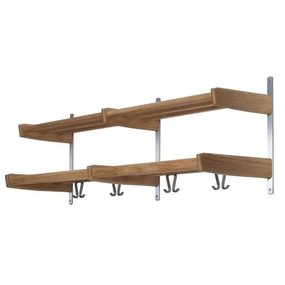 Oscarssons Möbel, Meja Hatthylla 115cm 2 hyllplan- Oljad Ek